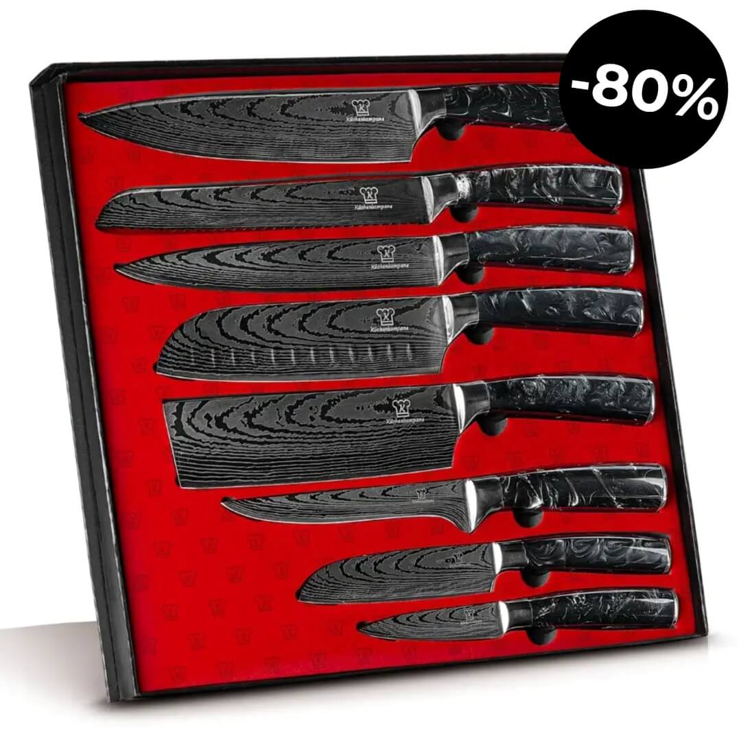Kuro knivsett Premium 8 deler