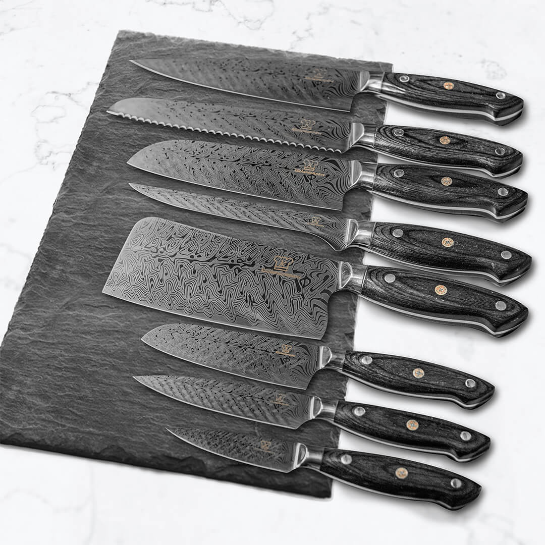 Kumai Premium Knivsett med Magnetisk Knivblokk