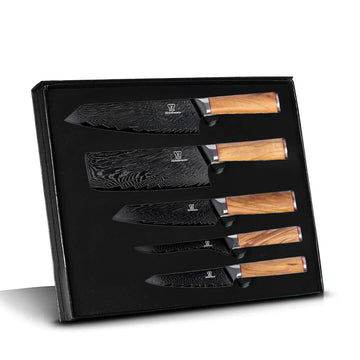 Mokuzai knivsett 5 deler