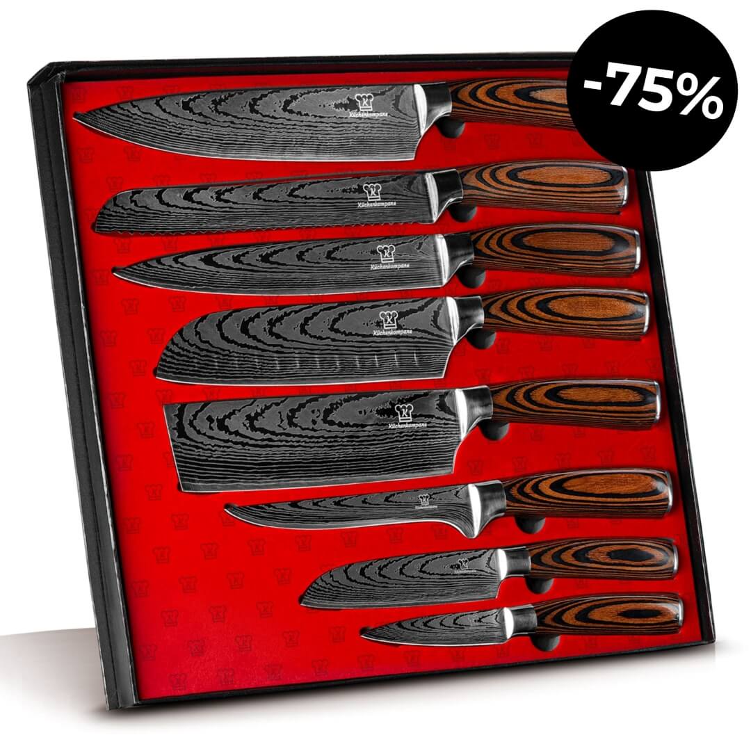 Akarui Knivsett Premium 8 deler