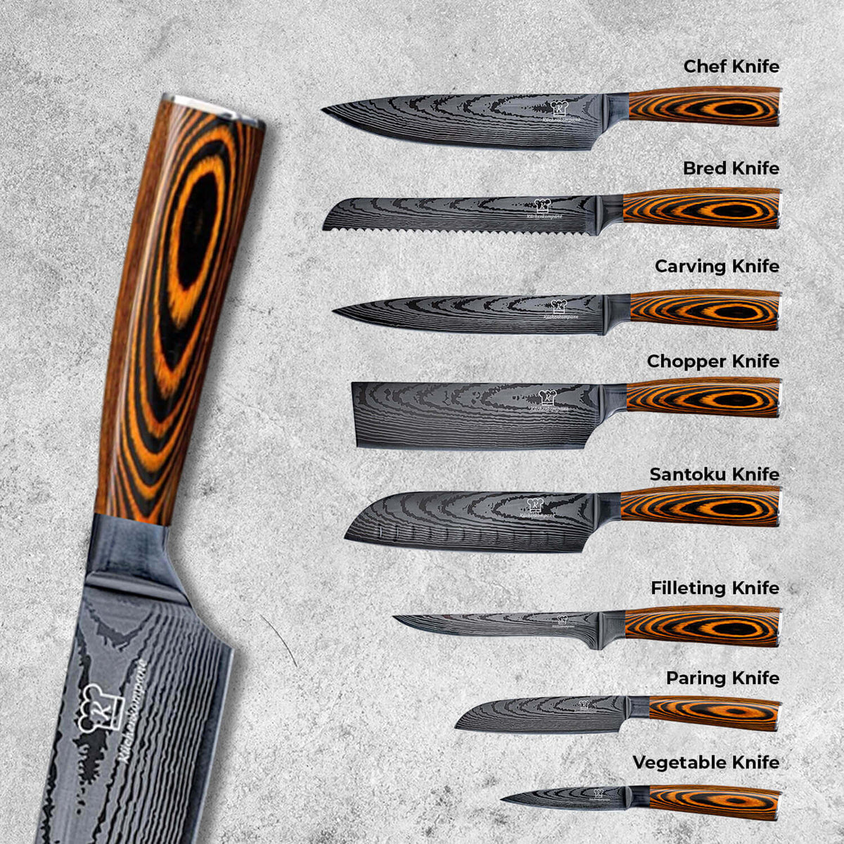 Akarui Premium Knivsett