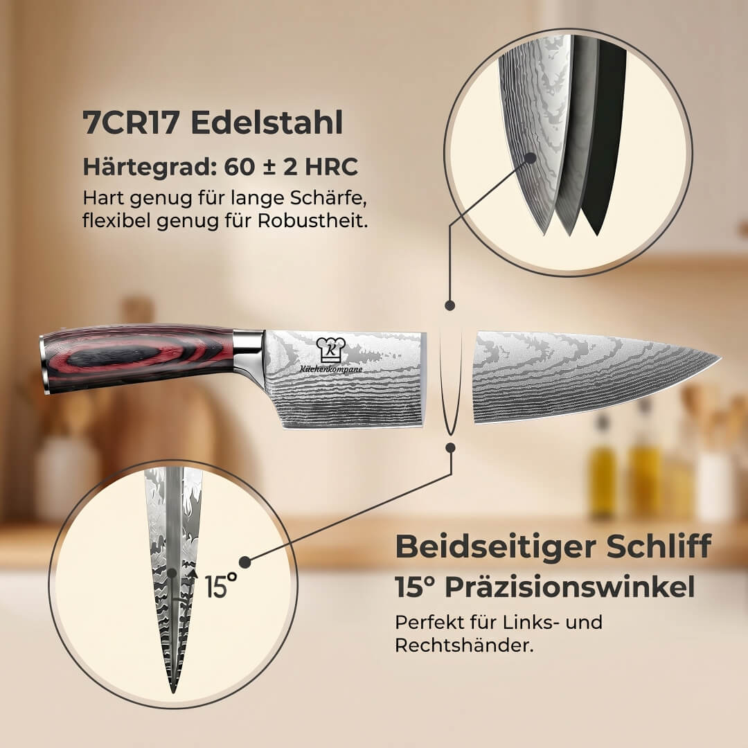 Asiatisk Knivsett Premium – 8 deler