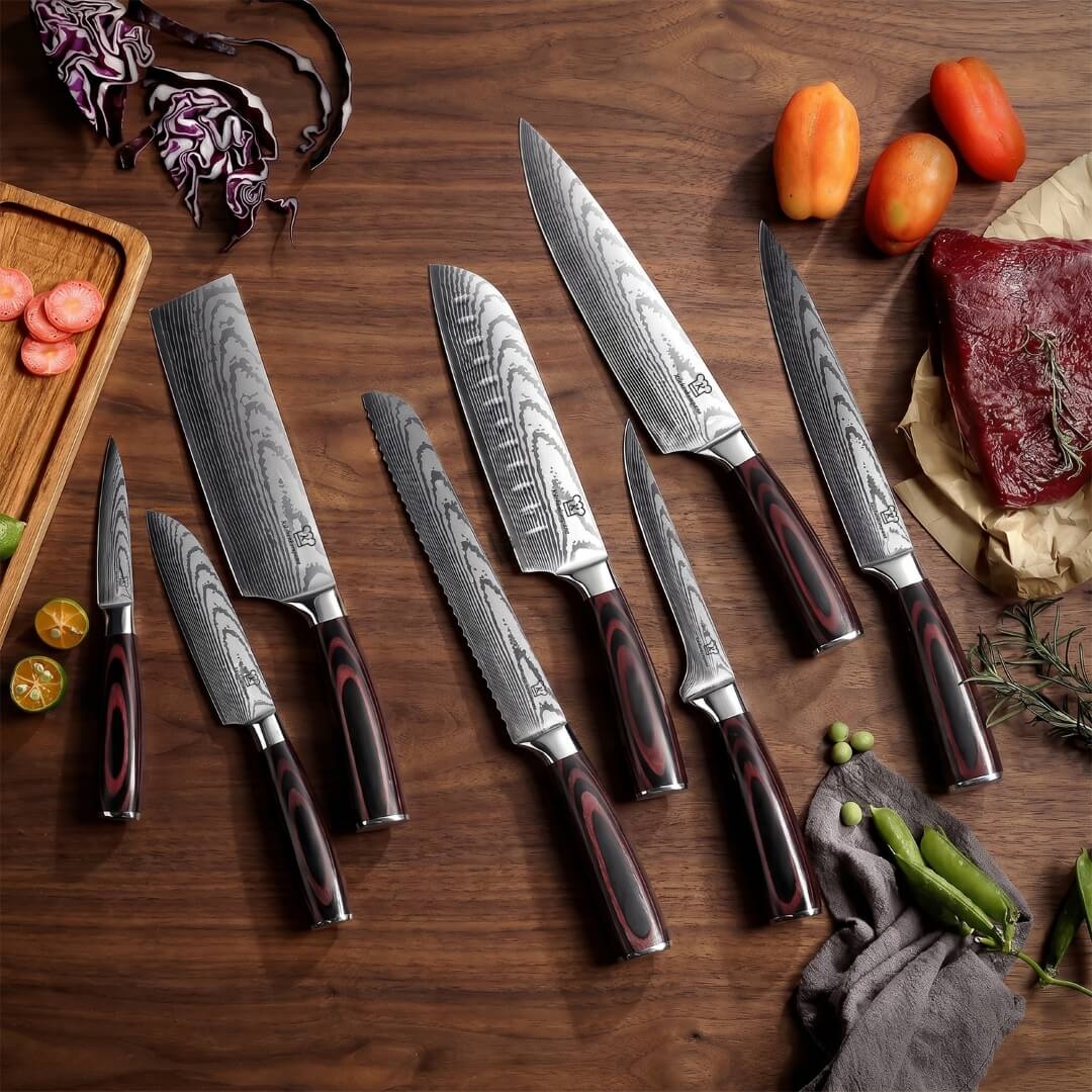 Asiatisk Knivsett Premium – 8 deler