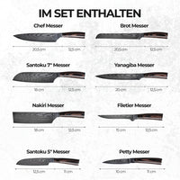 Asiatisk Knivsett Premium – 8 deler