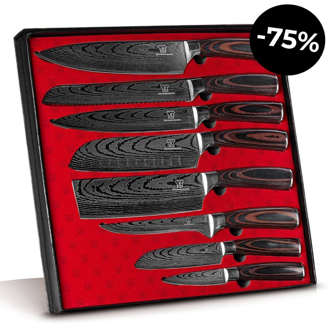 Asiatisk Knivsett Premium – 8 deler