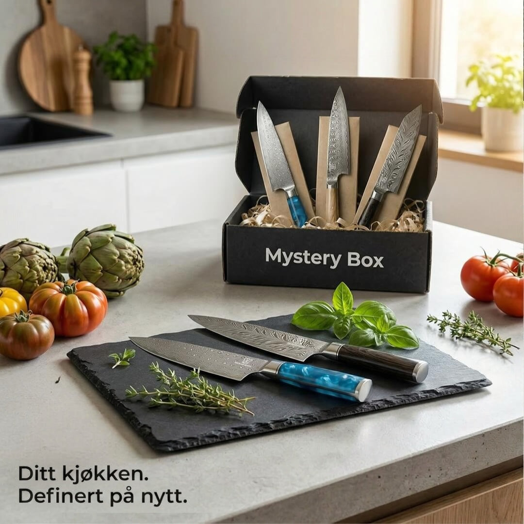 E-Mail: Mystery Box S / 3 tilfeldige premium kjøkkenkniver