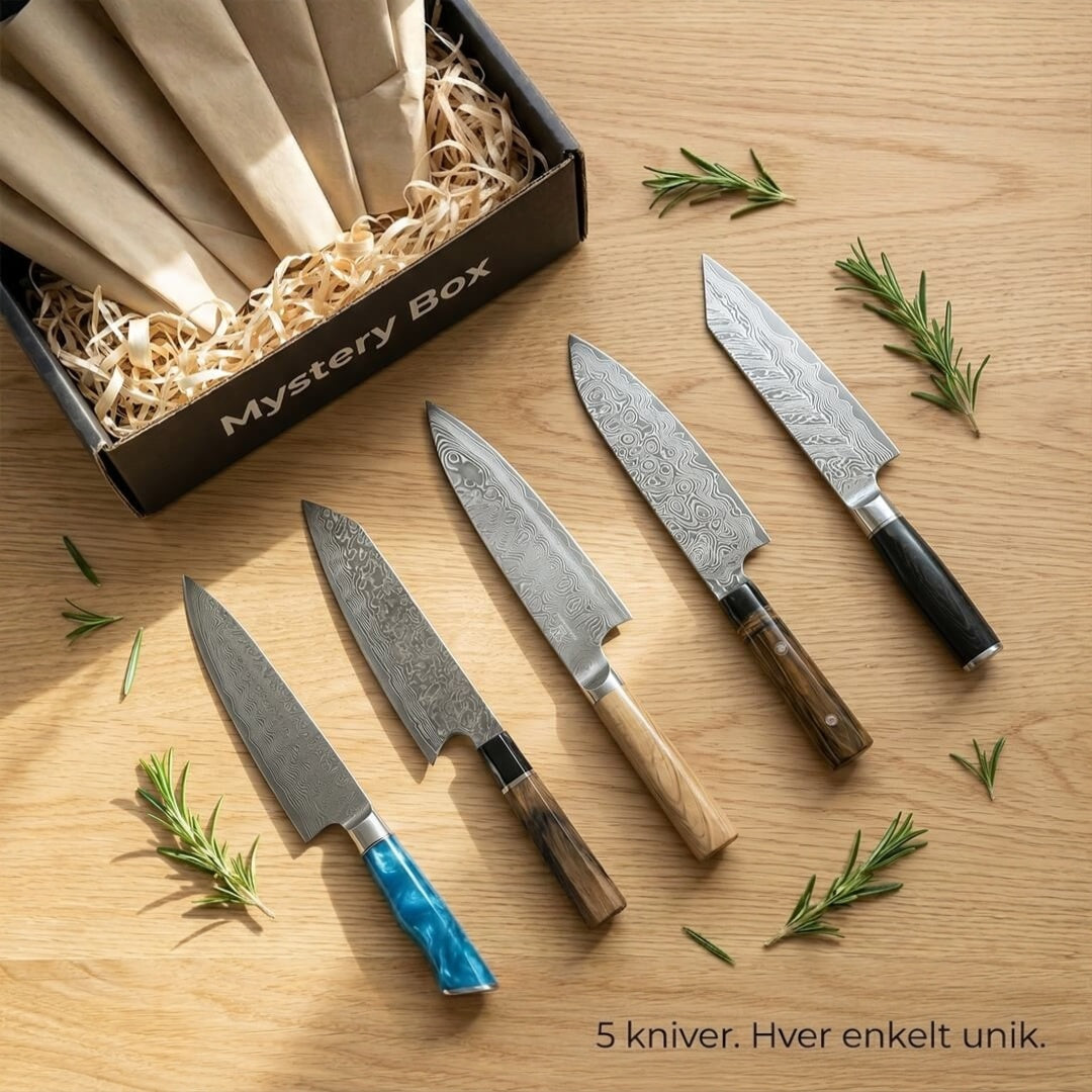 E-Mail: Mystery Box M / 5 tilfeldige premium kjøkkenkniver