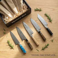 E-Mail: Mystery Box M / 5 tilfeldige premium kjøkkenkniver