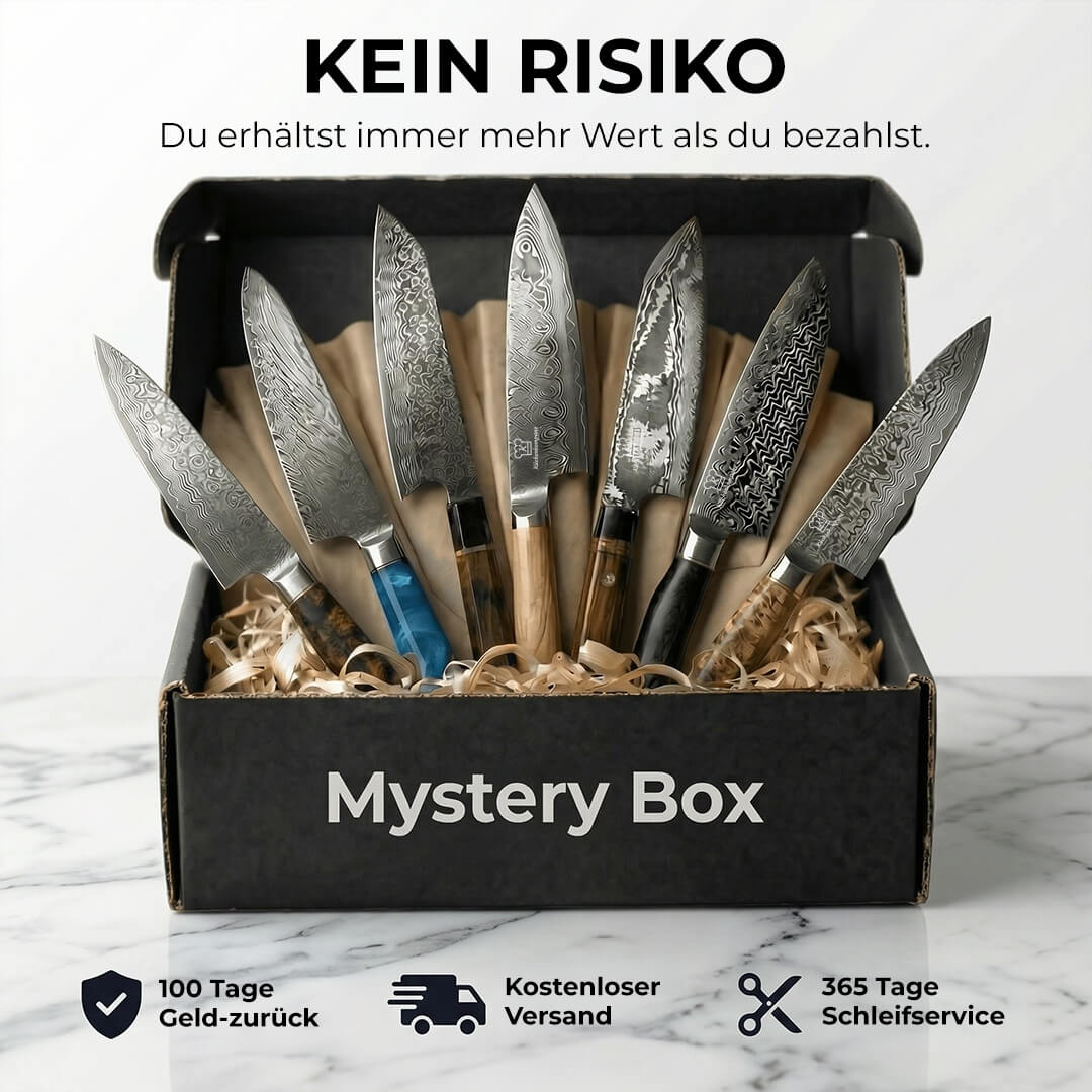 E-Mail: Mystery Box L / 7 tilfeldige premium kjøkkenkniver