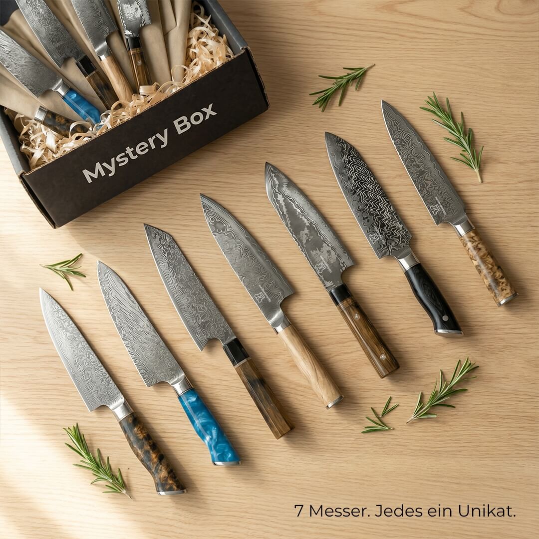 E-Mail: Mystery Box L / 7 tilfeldige premium kjøkkenkniver