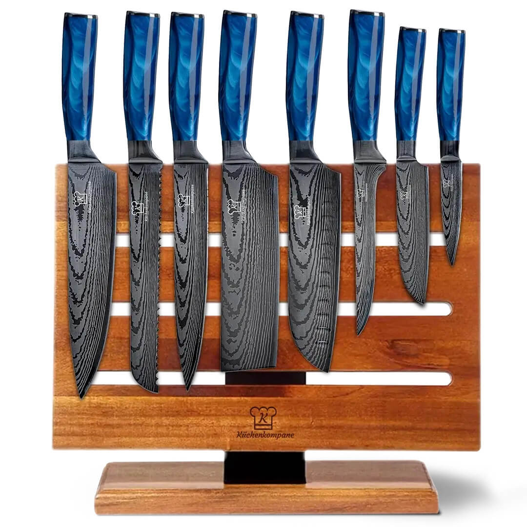 Shiburu Premium Knivsett med Magnetisk Jishaku Knivblokk