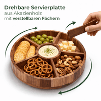Dreibar serveringsplate i tre