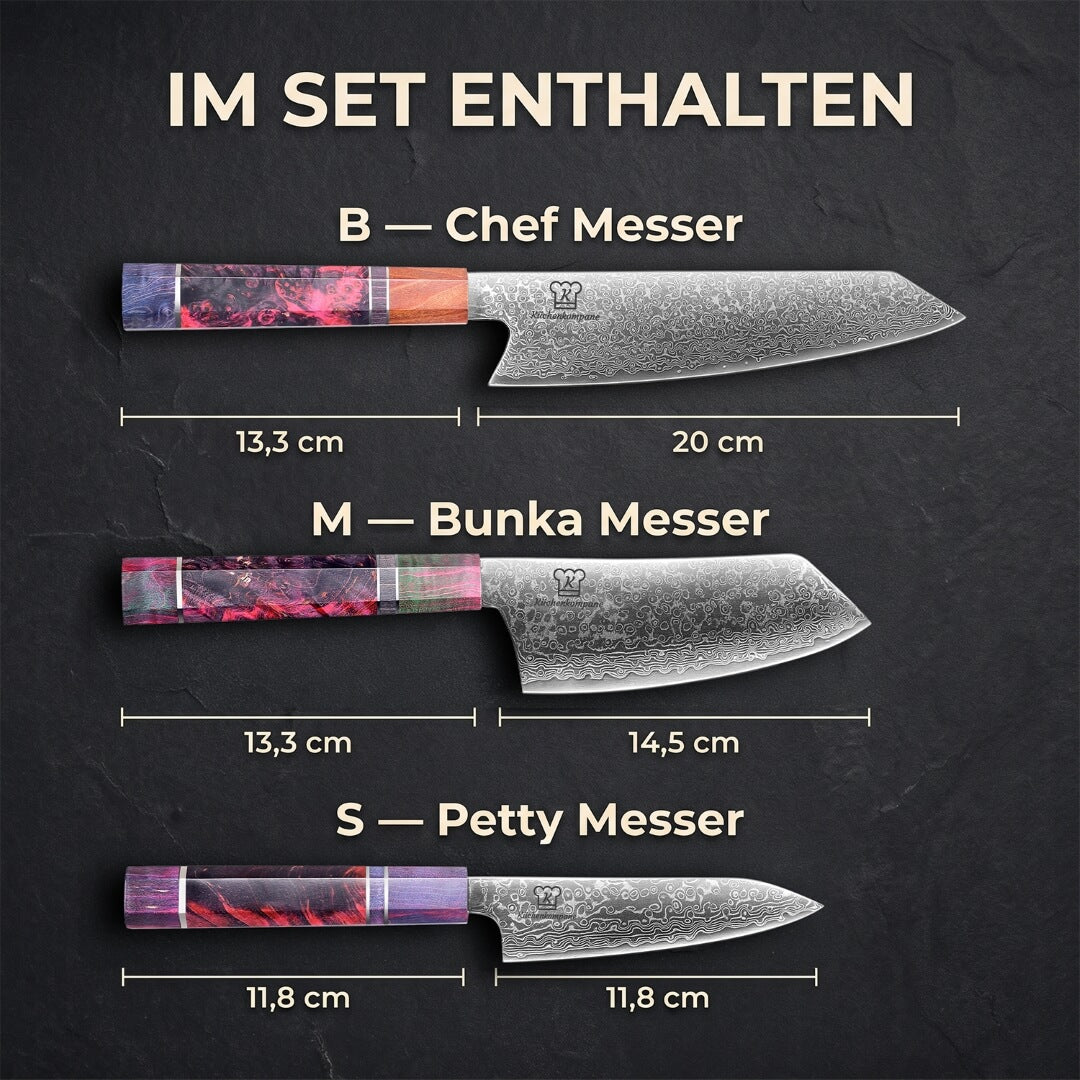Gyuto damaskuskniv-sett | Limitert utgave