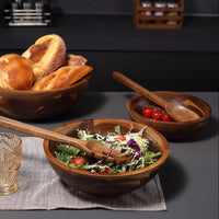 Salatbollesett i akasietre – 3 boller inkl. salatbestikk