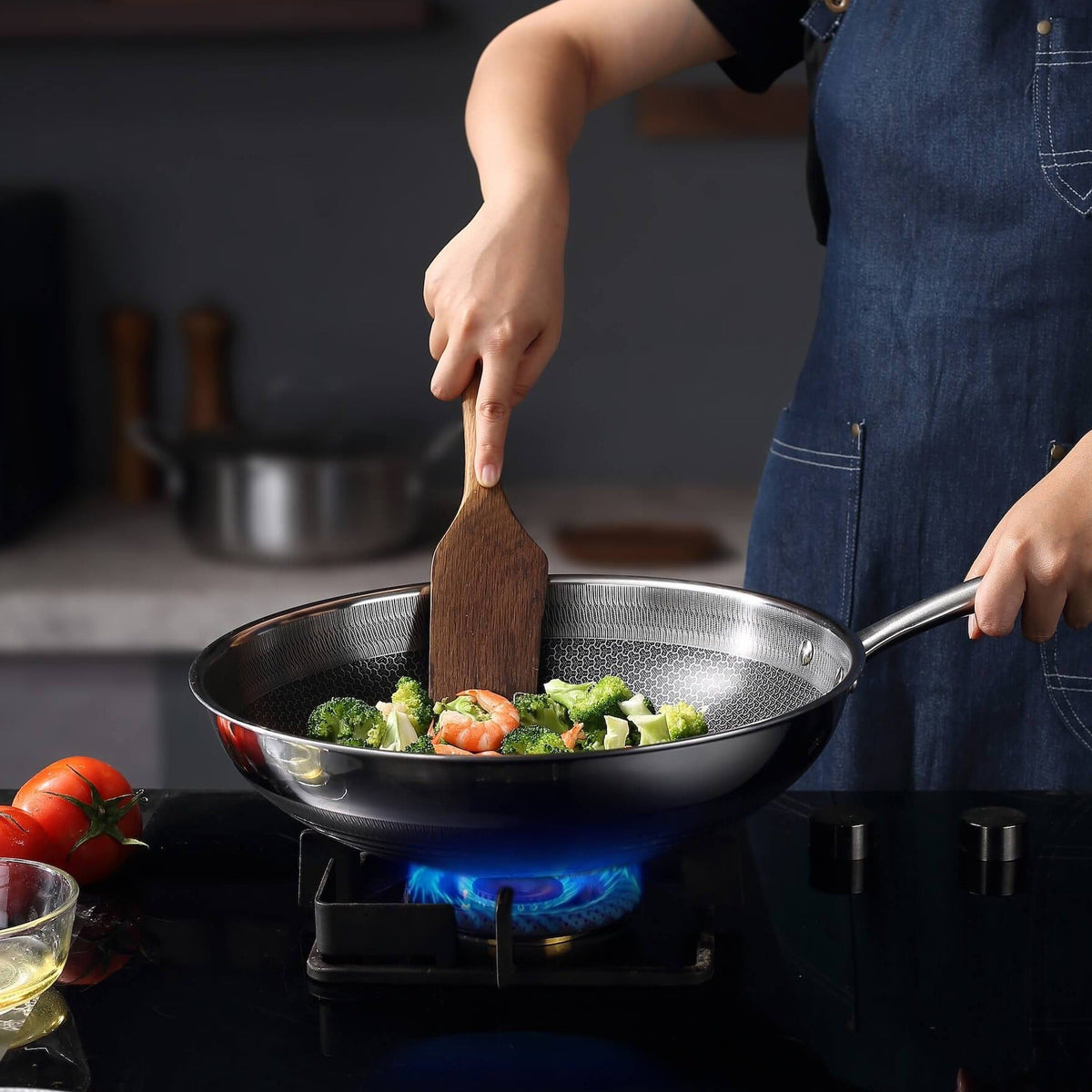 Küchenkompane WOK - 34 cm