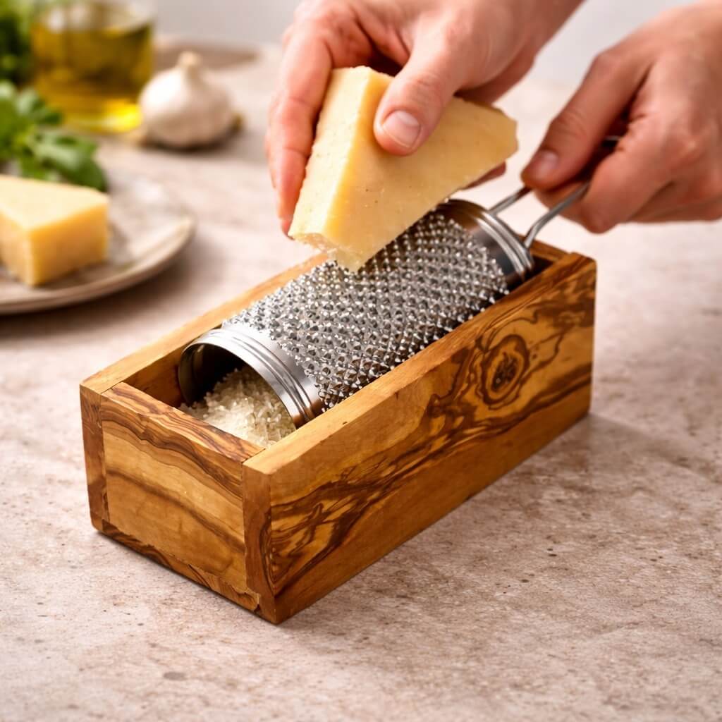 Parmesanrasp med oliventre – stor