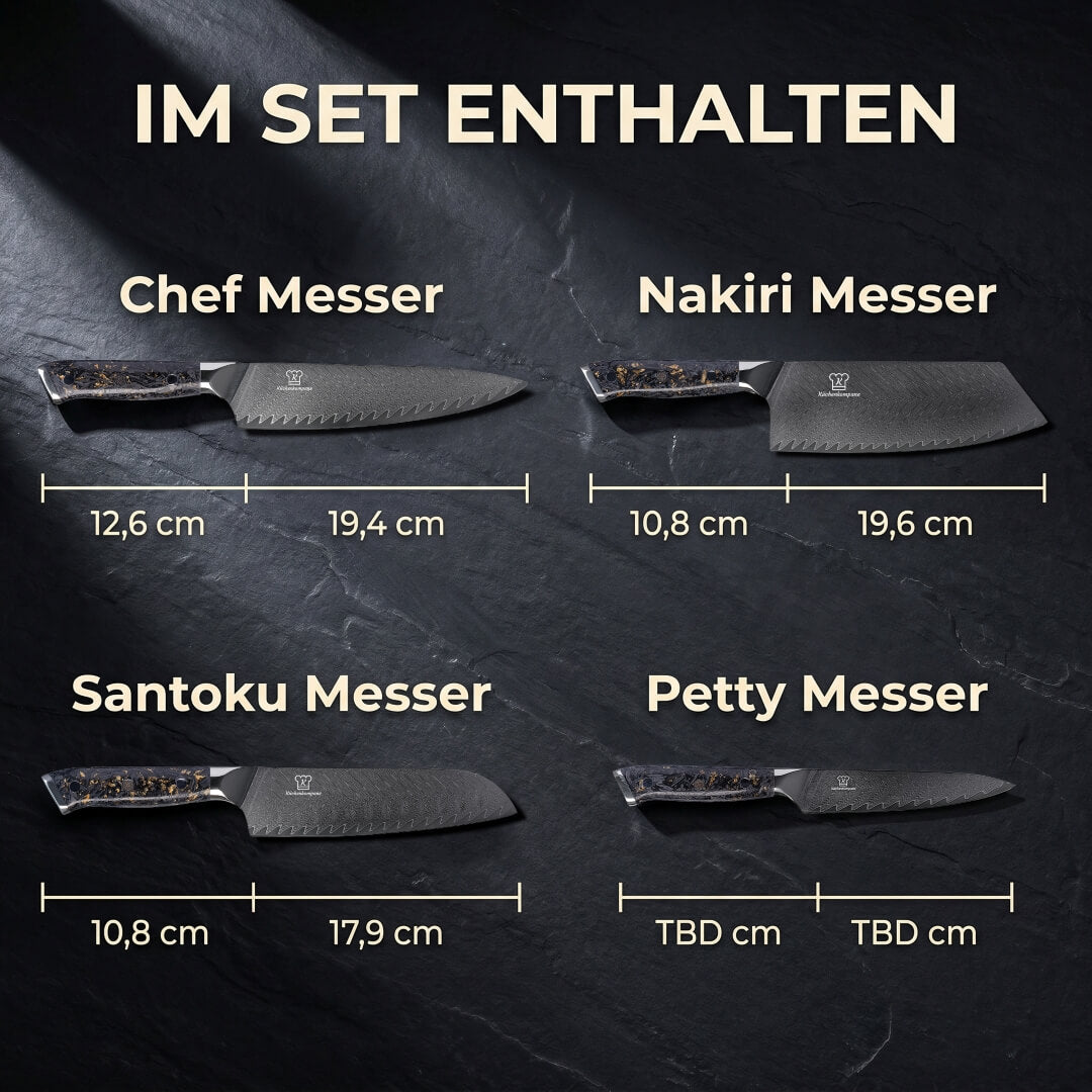 Kiiro Santoku damaskuskniv