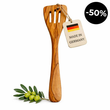 Stekespade i oliventre med spalter (30 cm)