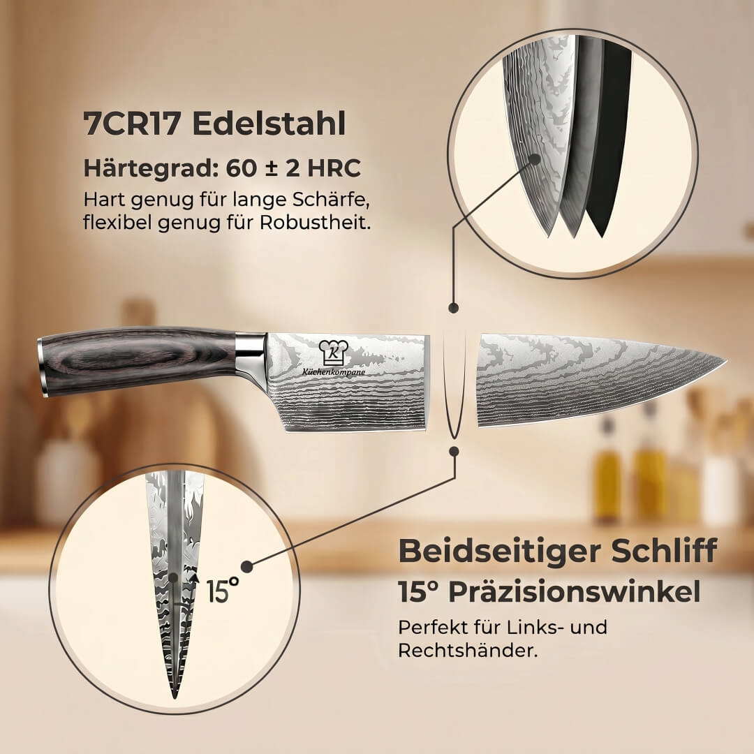 Kurai Knivsett Premium 8-delers