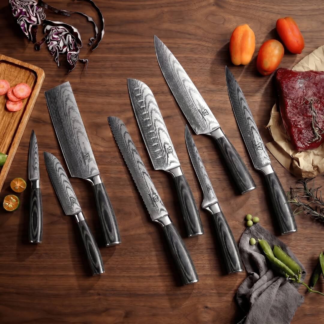 Kurai Knivsett Premium 8-delers