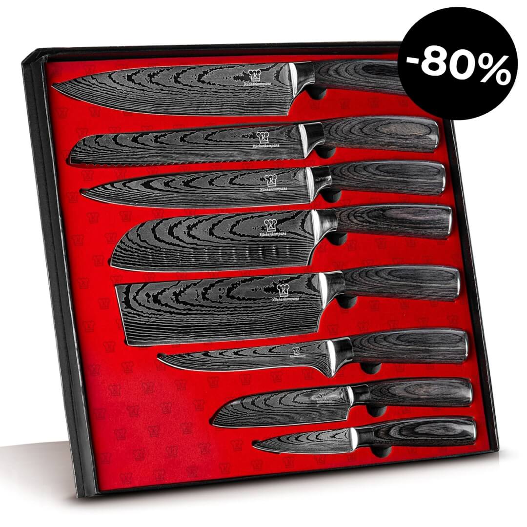 Kurai Knivsett Premium 8-delers