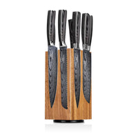 Kurai Premium Knivsett med Magnetisk Tsuisuto Knivblokk