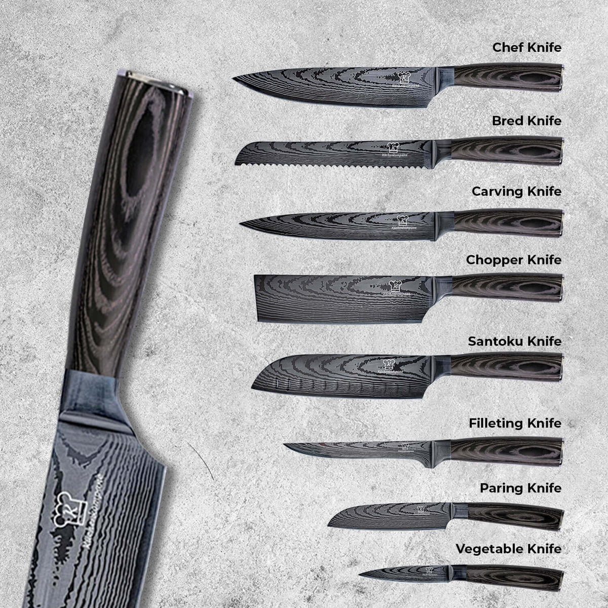 Kurai Premium Knivsett
