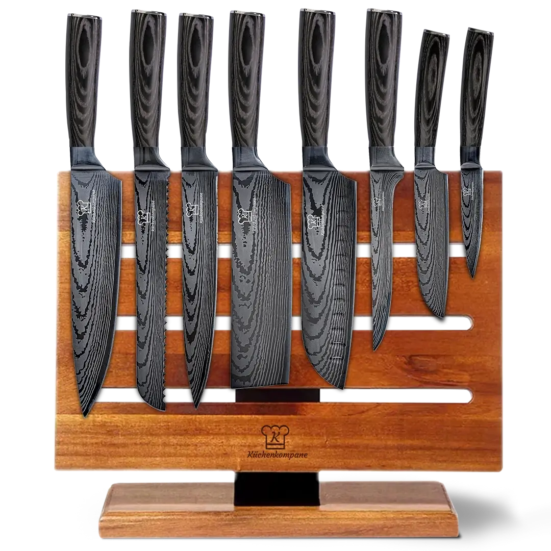 Kurai Premium Knivsett med Magnetisk Jisahku Knivblokk