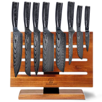 Kuro Premium Knivsett med Magnetisk Jishaku Knivblokk