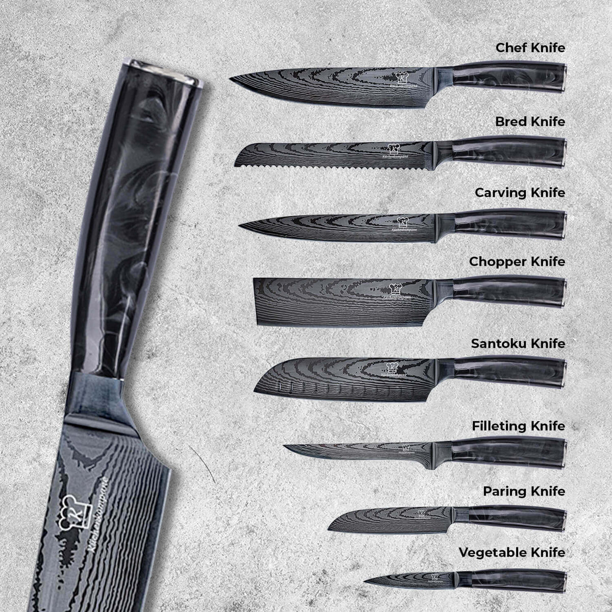 Kuro Premium Knivsett