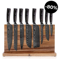Kurai Premium Knivsett med Burokku Knivblokk