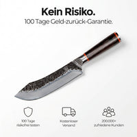 Rustikk kokkekniv buet