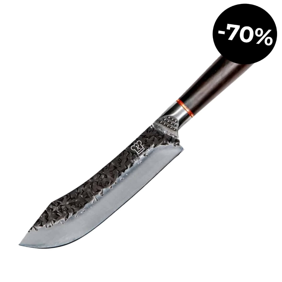Rustikk kokkekniv buet