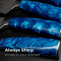 Shiburu Premium Knivsett med Magnetisk Jishaku Knivblokk