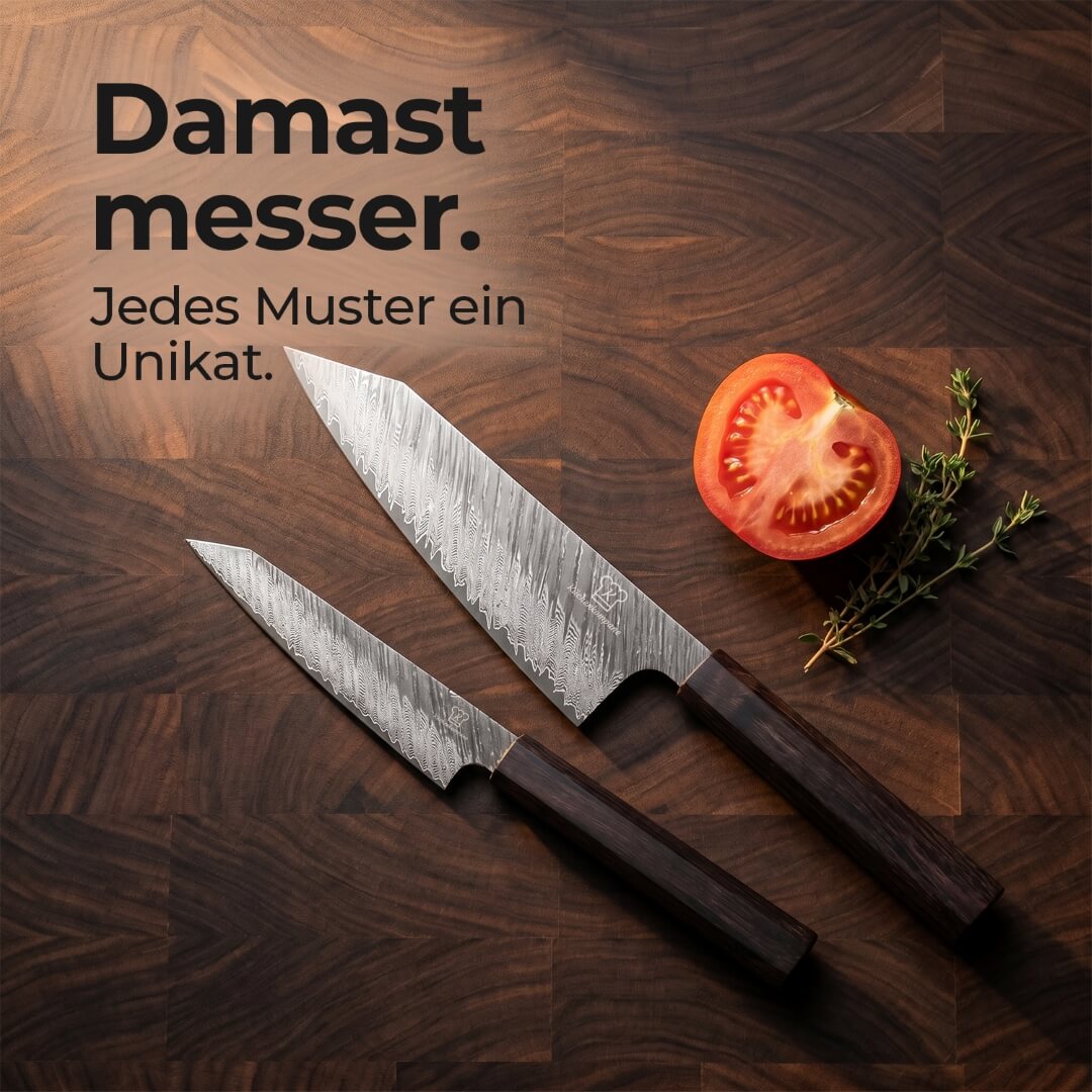 Japansk Shibui damaskus – 2-delt sett
