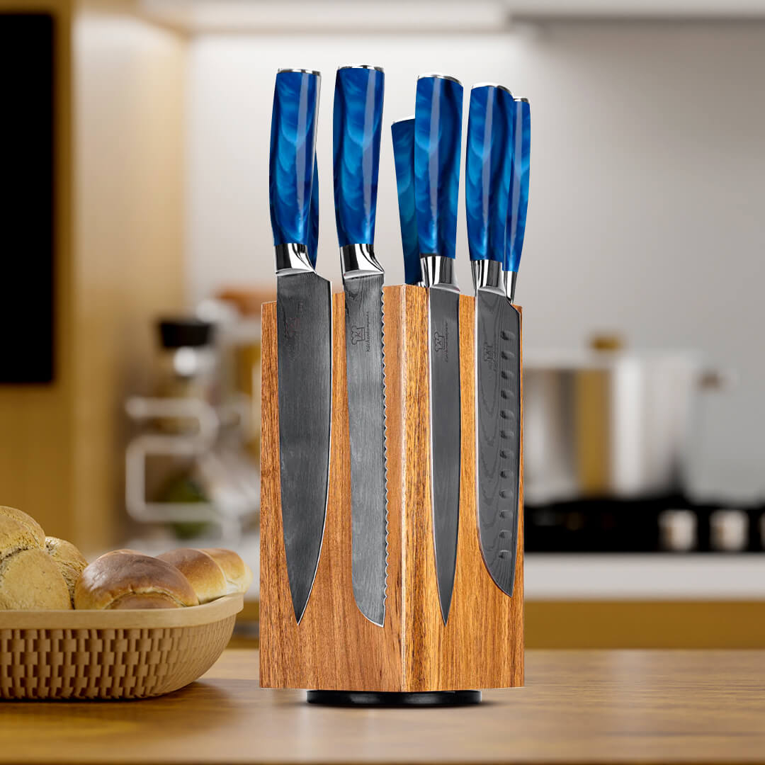 Shiburu Premium Knivsett med Magnetisk Tsuisuto Knivblokk