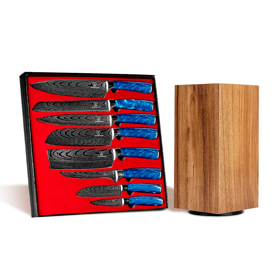 Shiburu Premium Knivsett med Magnetisk Tsuisuto Knivblokk