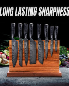 Kuro Premium Knivsett med Burokku Knivblokk
