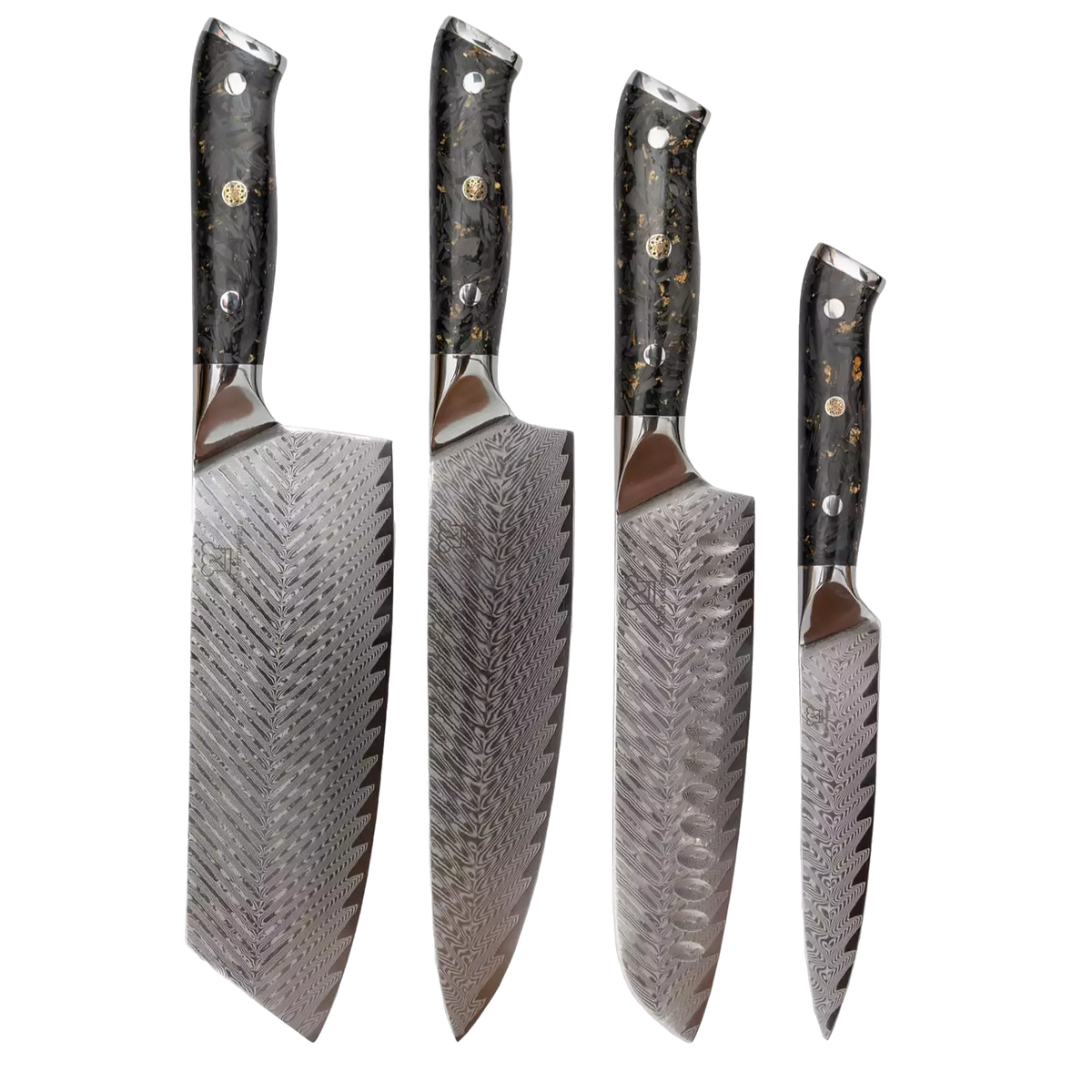 damastmesser set 4 teilig