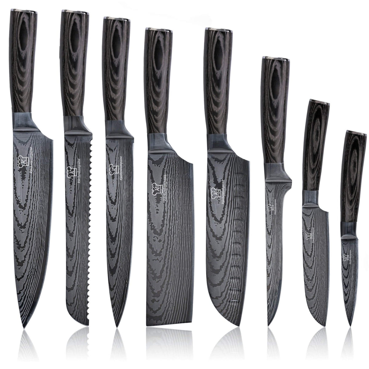 Kurai Premium Knivsett med Magnetisk Jisahku Knivblokk