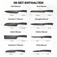 Kuro knivsett Premium 8 deler