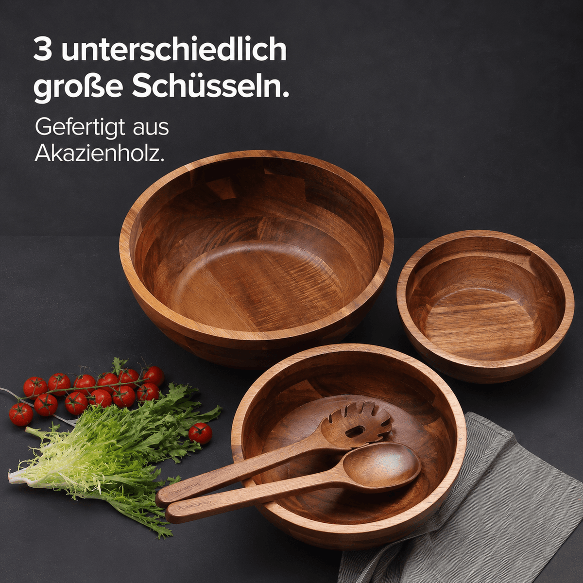 Mega tilbudspakke: Matchende salatservise + kryddersett